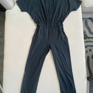 Lululemon Black Button-Up Jumpsuit